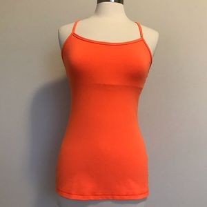 Women’s Orange Lululemon Y Back Tank